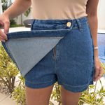 Shorts Saia Feminino Jeans - Escuro