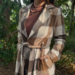 Sobretudo Feminino Xadrez - Caramelo