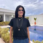 T-shirt Feminina Cropped Renda - Preta