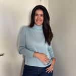 Trico Feminino Gola Alta - Azul Bebê