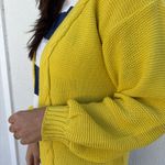 Tricô Feminino Cardigan - Amarelo