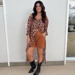 Tunica Feminina Tule Babados - Animal Print