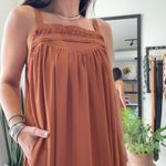 Vestido Feminino Amplo Nervuras - Amêndoa