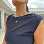 Vestido Feminino Canelado Drapeado - Preto