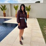 Vestido Feminino Curto - Marrom