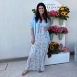 Vestido Feminino Floral - Azul
