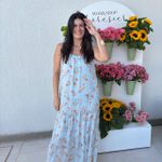 Vestido Feminino Floral - Azul