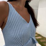 Vestido Feminino Listrado - Azul