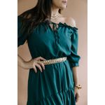 Vestido Feminino Longo com Babados - Forest