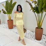 Vestido Feminino Renda - Manteiga