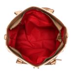 Bolsa Alça Dupla + Carteira Cor Bege com Nude