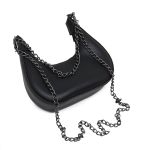 Bolsa Meia-Lua com Corrente Dupla – Inspiração Blogueira 