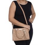 Bolsa Feminina Bordado Flor 
