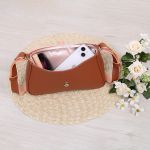 Bolsa Crossbody Baguete Detalhe strass 