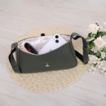 Bolsa Crossbody Baguete Detalhe strass 