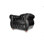 Poltrona Chesterfield Conde 1,00 Preto Yasbelly Decor 