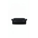 Sofá Chesterfield 3 LG 2,00 mtr courino premium preto 