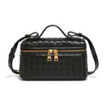 Bolsa Tote Trançada Pequena - Preta 