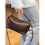 Bolsa Trançada Média - Marrom Café 