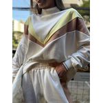 Conjunto Moletom Off-White, Cappuccino e Manteiga