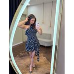 Vestido Poá Curto Patacho 