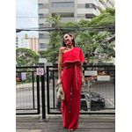 Macacão Um Ombro Só Gisele - Vermelho