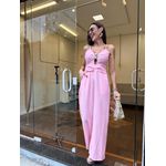 Macacão Alfaiataria Marrante Detalhe Orgânico - Rosa Bebê 