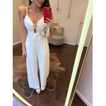 Macacão Alfaiataria Marrante Detalhe Orgânico - Off White