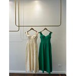 Vestido Tricoline Taça Concha - Amarelo 