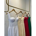 Vestido Tricoline Taça Concha - Amarelo 