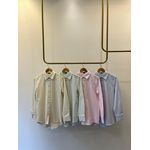 Camisa Listrada Beatriz - Azul Bebê