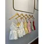 Blusa Heloísa - Alfaiataria Peplum - Amarela Manteiga 