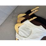 Kit 3 Regatas Ribana Premium BASICMATCH - Off White/Marrom/Preto