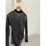 Body Tule Preto Aplicação 