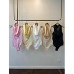 Body Cetim Gabriela - Champanhe 