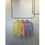 Body Tule Amarelo Manteiga 