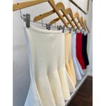 Tomara que Caia Tricot Peplum - Amarelo Manteiga