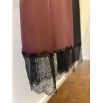 Vestido Cetim e Renda Gabrielle - Marrom