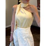 Body Cetim Maroca - Amarelo Manteiga