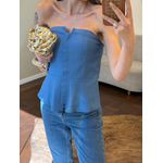 Tomara que Caia Corselet Ponto Roma -Azul