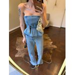 Tomara que Caia Jeans Peplum - Com Cinto 