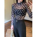 Body Tule Póa - Preto 