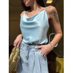 Regata Cetim Degagê - Azul Bebê