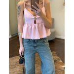 Blusa Heloísa - Alfaiataria Peplum - Rosa