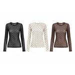 Blusa Tule Poá - Off White