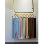 Calça Alfaiataria Cenoura Zíper - Preto 