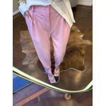 Calça Alfaiataria Cenoura Zíper - Rosa Bebê 