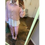 Calça Alfaiataria Cenoura Zíper - Rosa Bebê 