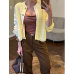 Calça Alfaiataria Cenoura Zíper - Marrom 