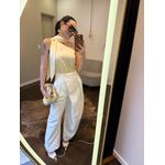 Calça Jeans Alfaiataria Crossover  - Lavagem Off White 